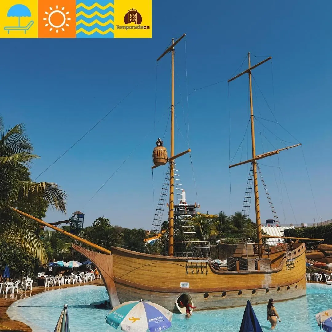 Piazza Com Acesso Ao Acqua Park - Temporada Cn Aparthotel Caldas Novas