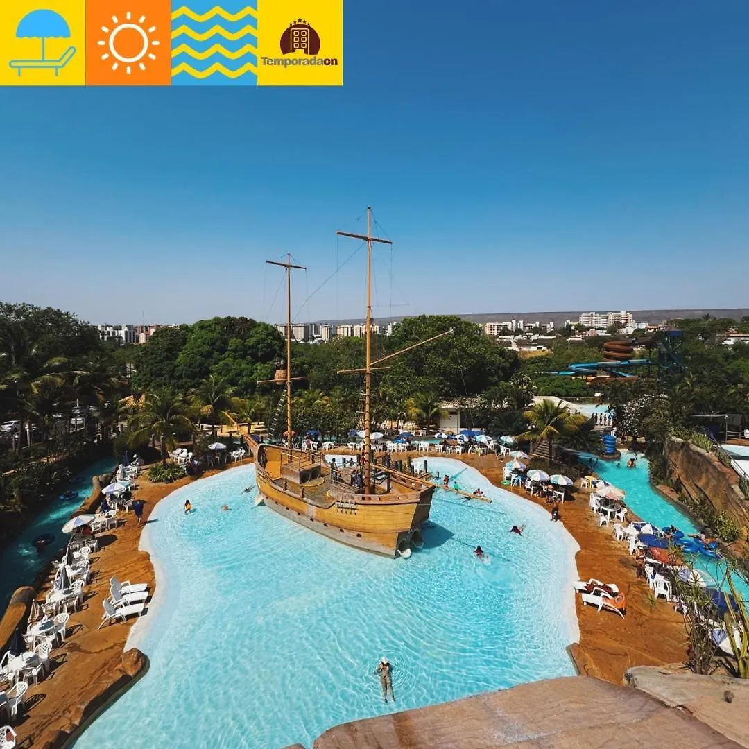 Piazza Com Acesso Ao Acqua Park - Temporada Cn Aparthotel Caldas Novas Brasil
